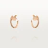 Juste Un Clou diamant-hoop-øreringer, rosagull | Cartier Us