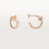 Juste Un Clou diamant-hoop-øreringer, rosagull | Cartier Us