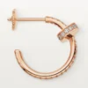 Juste Un Clou diamant-hoop-øreringer, rosagull | Cartier Us