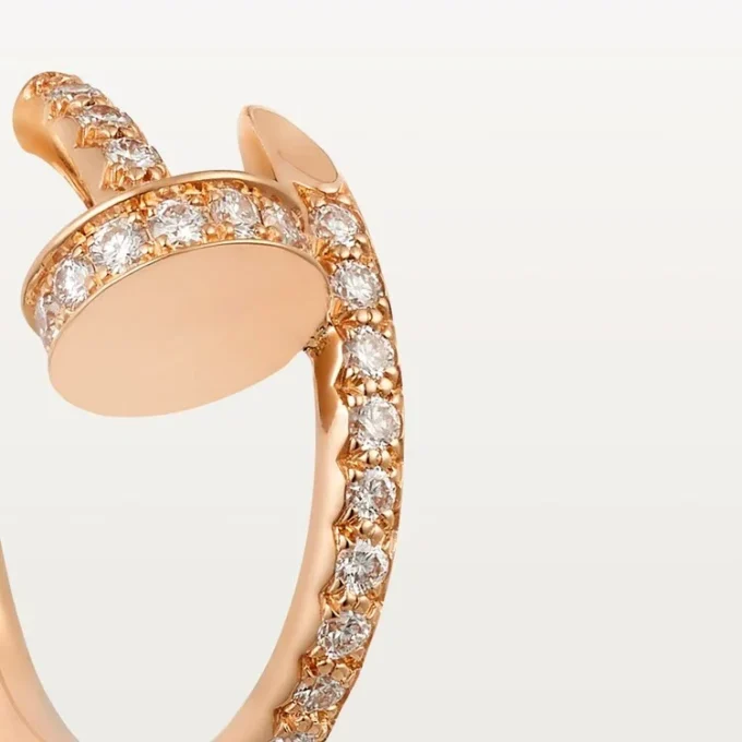Juste Un Clou diamant-hoop-øreringer, rosagull | Cartier Us