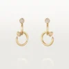 Juste Un Clou-øreringer, doble, diamanter