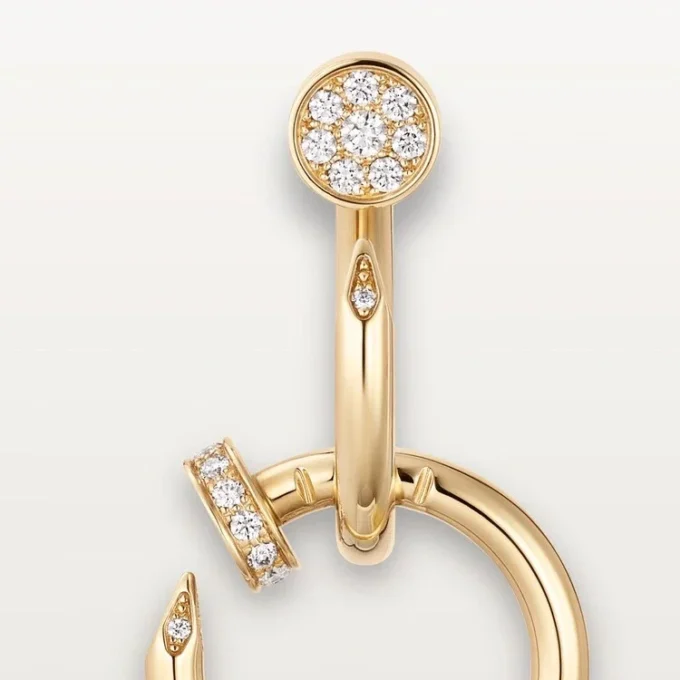 Juste Un Clou-øreringer, doble, diamanter