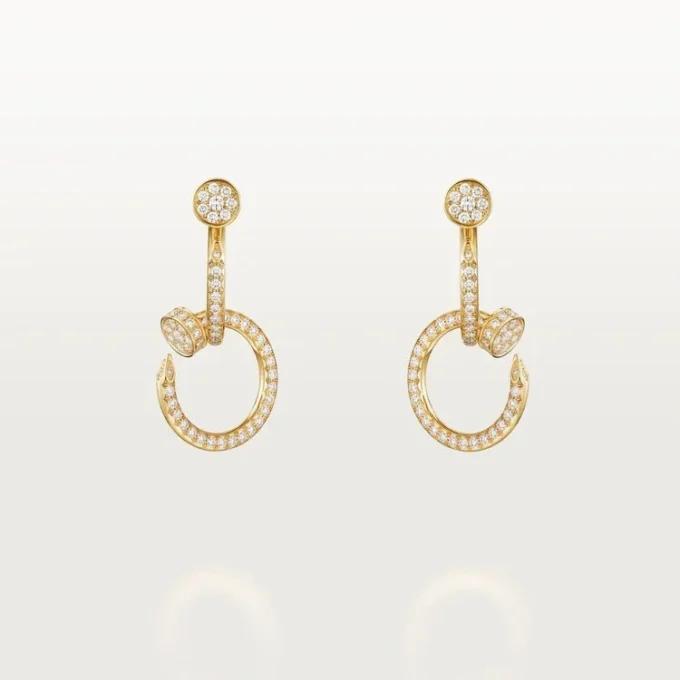 Juste Un Clou-øreringer, doble, pavé