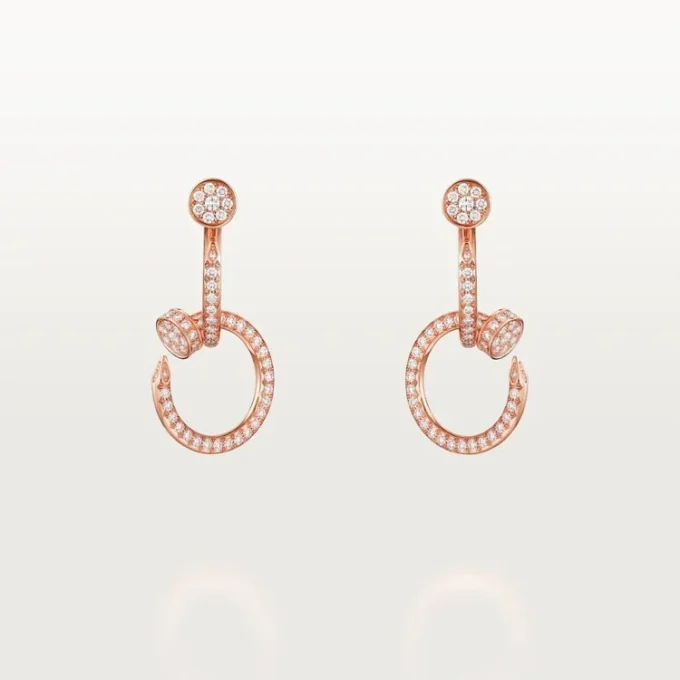 Juste Un Clou-øreringer, doble, pavé