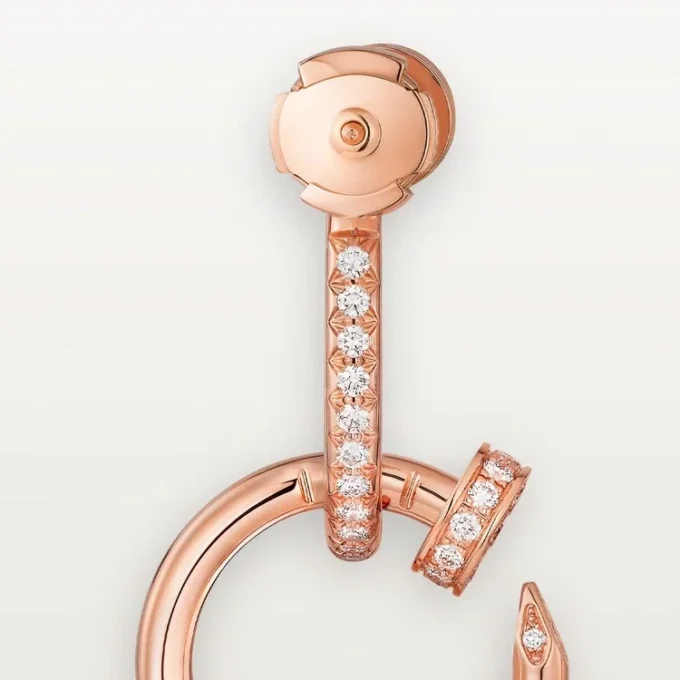 Juste Un Clou-øreringer, doble, pavé