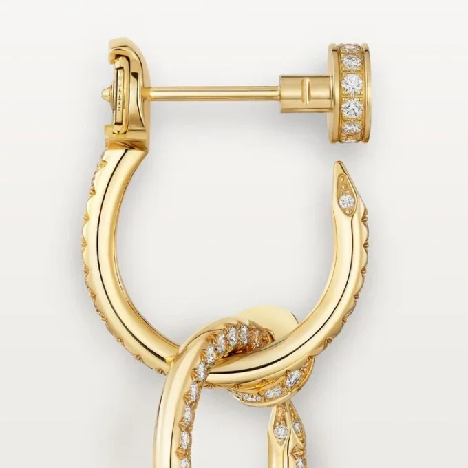 Juste Un Clou-øreringer, doble, pavé