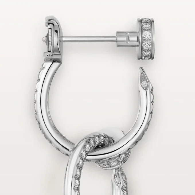 Juste Un Clou-øreringer, doble, pavé