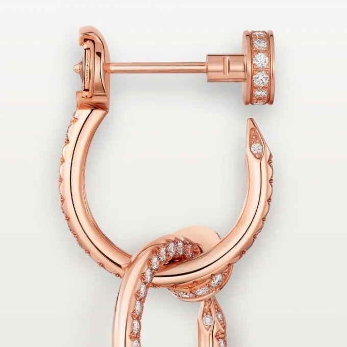 Juste Un Clou-øreringer, doble, pavé