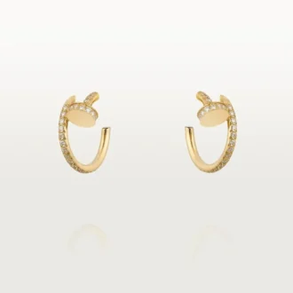 Juste Un Clou-øreringer – gult gull, diamanter – Cartier