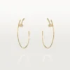 Juste Un Clou-øreringer – gult gull, diamanter – Cartier