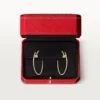 Juste Un Clou-øreringer – gult gull, diamanter – Cartier