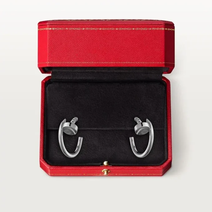 Juste Un Clou-øreringer – hvitt gull – Cartier