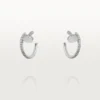 Juste Un Clou-øreringer – hvitt gull, diamanter – Cartier