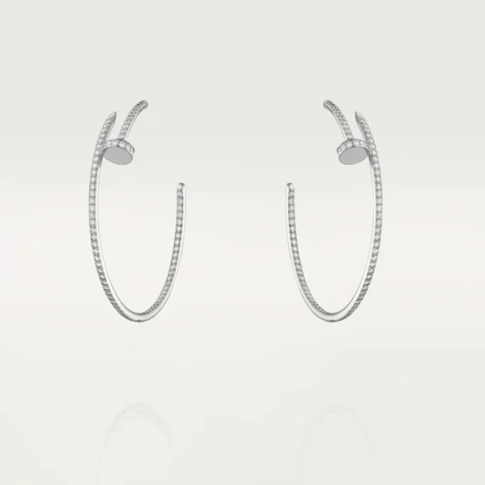 Juste Un Clou-øreringer – hvitt gull, diamanter – Cartier