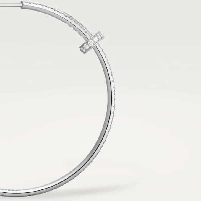 Juste Un Clou-øreringer – hvitt gull, diamanter – Cartier