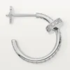 Juste Un Clou-øreringer – hvitt gull, diamanter – Cartier
