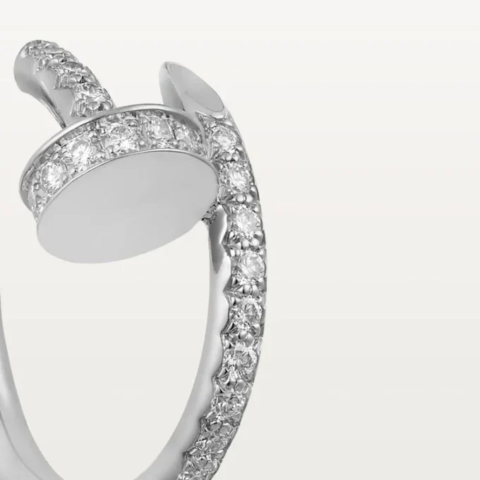 Juste Un Clou-øreringer – hvitt gull, diamanter – Cartier