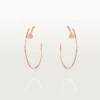 Juste Un Clou-øreringer – rosa gull, diamanter – Cartier