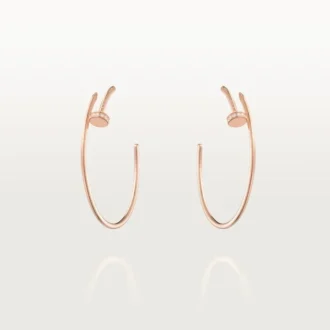 Juste Un Clou-øreringer – rosa gull, diamanter – Cartier
