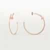 Juste Un Clou-øreringer – rosa gull, diamanter – Cartier