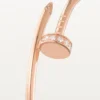 Juste Un Clou-øreringer – rosa gull, diamanter – Cartier