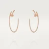 Juste Un Clou-øreringer – Rosagull, diamanter – Cartier