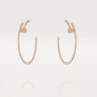 Juste Un Clou-øreringer – Rosagull, diamanter – Cartier