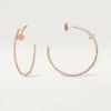 Juste Un Clou-øreringer – Rosagull, diamanter – Cartier