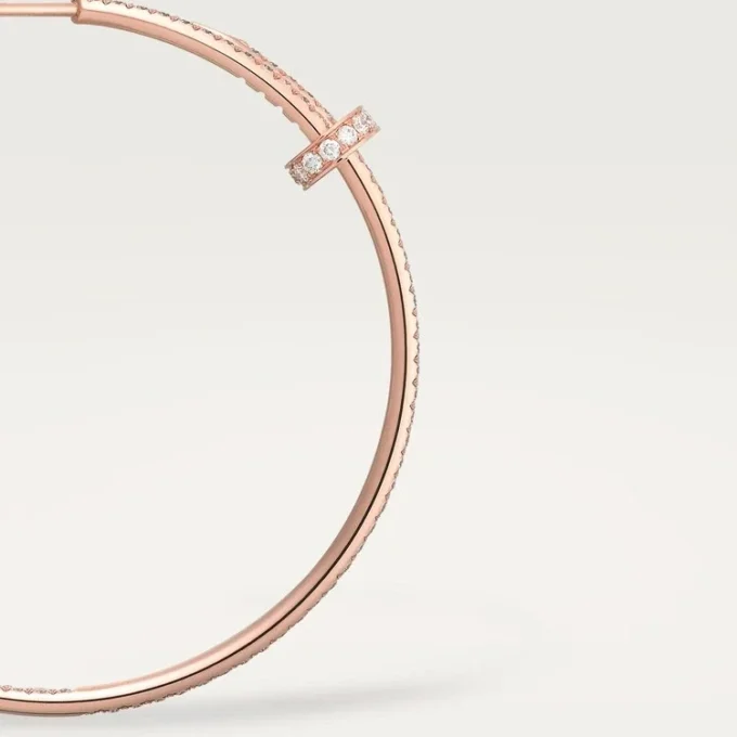 Juste Un Clou-øreringer – Rosagull, diamanter – Cartier
