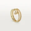 Juste Un Clou-ring – gult gull, diamanter – Cartier