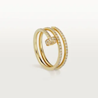 Juste Un Clou-ring – gult gull, diamanter – Cartier