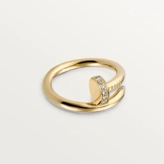Juste Un Clou-ring – gult gull, diamanter – Cartier
