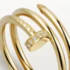 Juste Un Clou-ring – gult gull, diamanter – Cartier