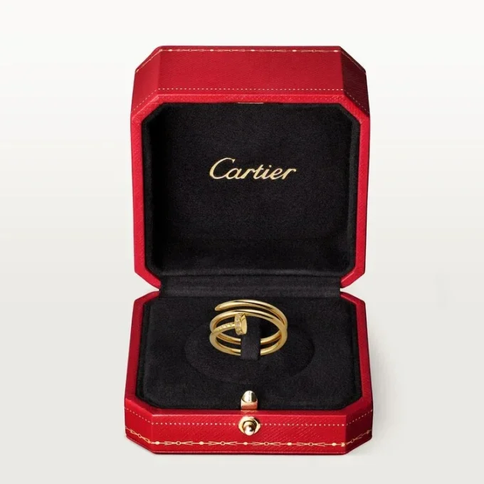 Juste Un Clou-ring – gult gull, diamanter – Cartier