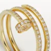 Juste Un Clou-ring – gult gull, diamanter – Cartier