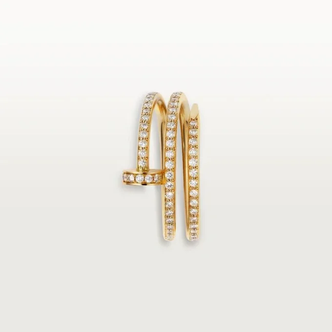 Juste Un Clou-ring – gult gull, diamanter – Cartier