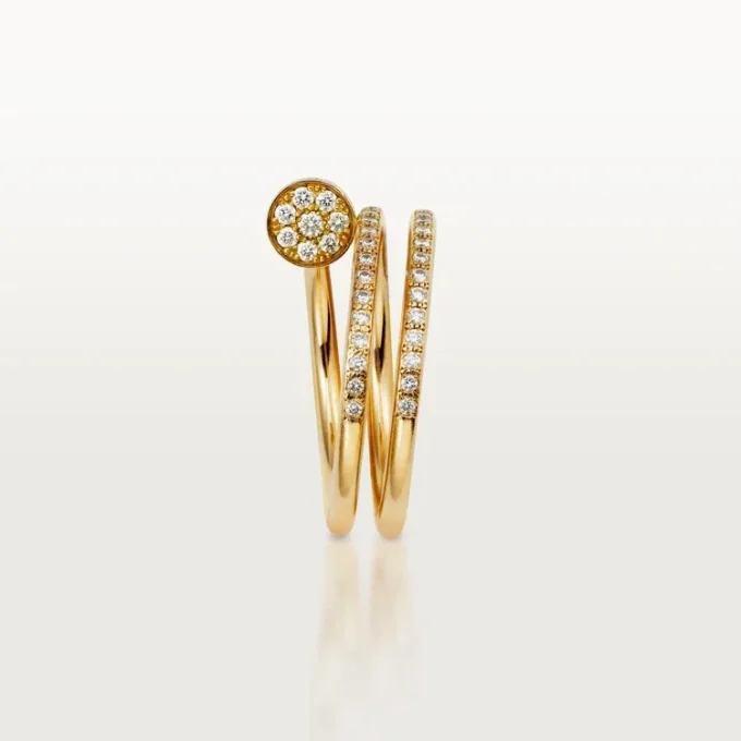 Juste Un Clou-ring – gult gull, diamanter – Cartier