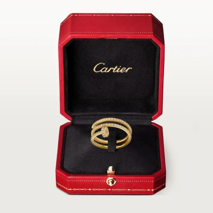 Juste Un Clou-ring – gult gull, diamanter – Cartier