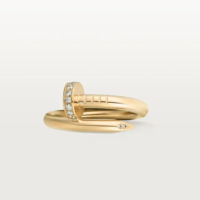 Juste Un Clou-ring – gult gull, diamanter – Cartier