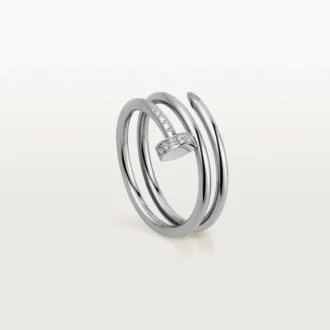 Juste Un Clou-ring – hvitt gull, diamanter – Cartier
