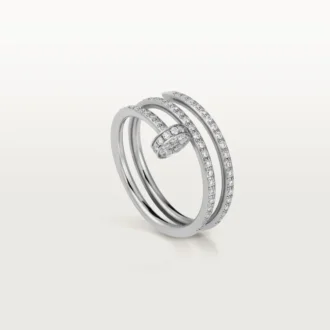 Juste Un Clou-ring – hvitt gull, diamanter – Cartier