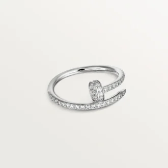 Juste Un Clou-ring – hvitt gull, diamanter – Cartier