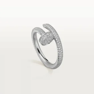 Juste Un Clou-ring – hvitt gull, diamanter – Cartier