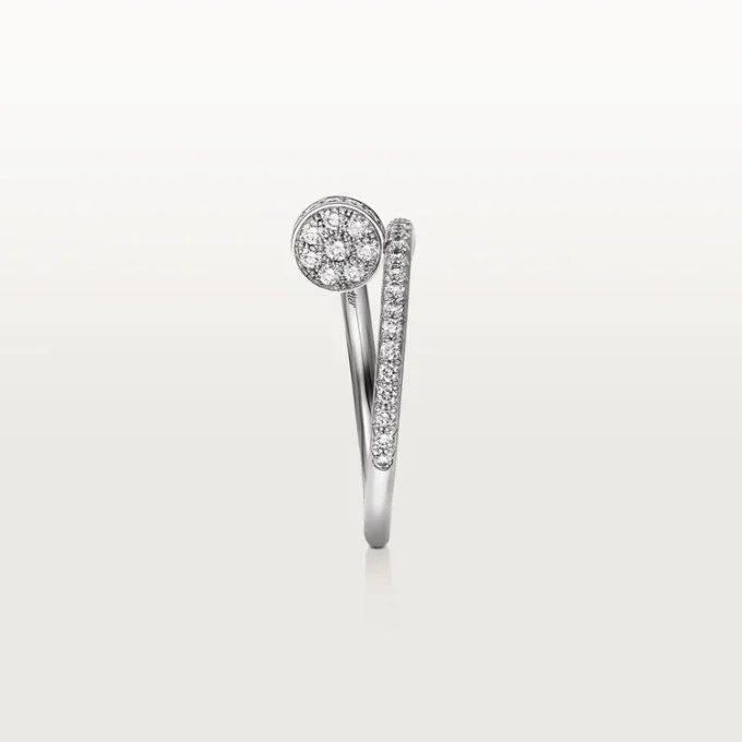 Juste Un Clou-ring – hvitt gull, diamanter – Cartier
