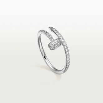 Juste Un Clou-ring – hvitt gull, diamanter – Cartier