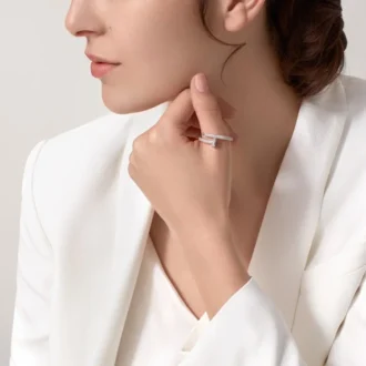 Juste Un Clou-ring – hvitt gull, diamanter – Cartier