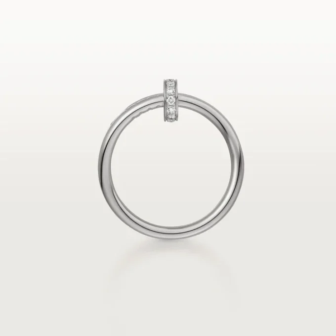Juste Un Clou-ring – hvitt gull, diamanter – Cartier