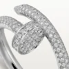Juste Un Clou-ring – hvitt gull, diamanter – Cartier