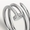 Juste Un Clou-ring – hvitt gull, diamanter – Cartier