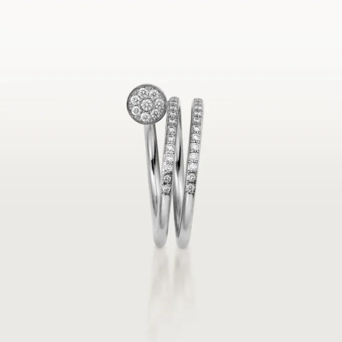 Juste Un Clou-ring – hvitt gull, diamanter – Cartier